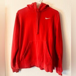 Red Nike hoodie